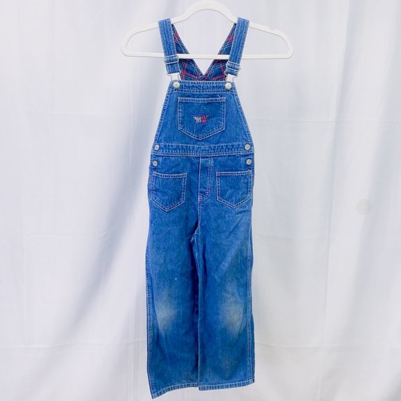 Vintage Kid’s Tommy Hilfiger Overalls Girls Throwback Retro Denim Outfit - Picture 8 of 15